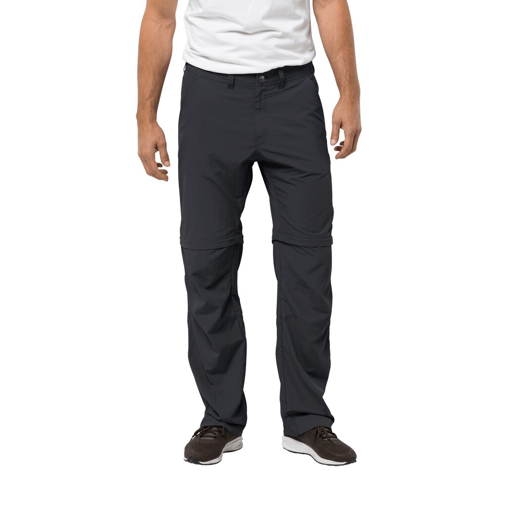 Jack Wolfskin CANYON Zippé OFF Pantalons Homme Noir - NAESPZD-04